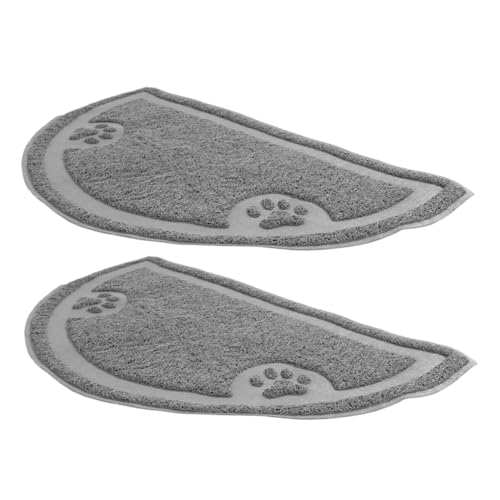 ERINGOGO 2er-Box Katzenstreumatte Hallo Matten Wurf rutschfeste Haustiermatte Hundefutterpolster Katzenstreu Pad Müllmatte Heimtierbedarf Katzentoiletten Für Haustiere Essensmatte Grau PVC ERINGOGO 2er-Box Katzenstreumatte Hallo Matten Wurf rutschfeste Haustiermatte Hundefutterpolster Katzenstreu Pad Müllmatte Heimtierbedarf Katzentoiletten Für Haustiere Essensmatte Grau PVC von ERINGOGO