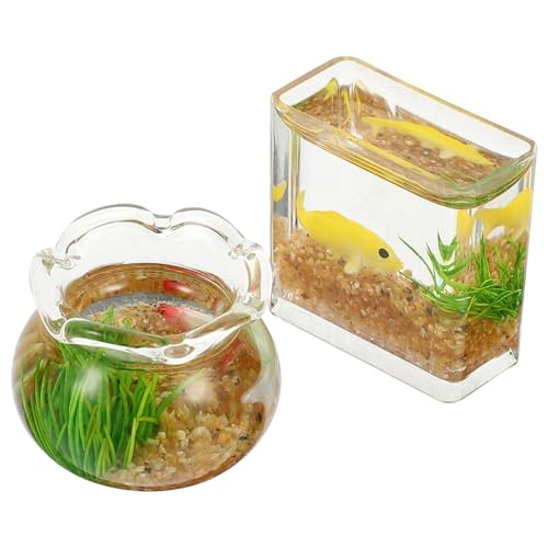 ERINGOGO 2stücke Miniatur Aquarium Dekoration Künstliche Fisch Tank Ornamente Für Puppenhaus Und Heimdeko Miniatur Spielzeug Accessoires Für Garten Und Wohnräume ERINGOGO 2stücke Miniatur Aquarium Dekoration Künstliche Fisch Tank Ornamente Für Puppenhaus Und Heimdeko Miniatur Spielzeug Accessoires Für Garten Und Wohnräume von ERINGOGO