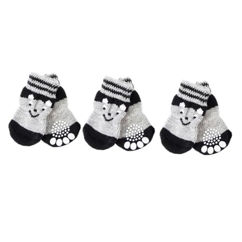 ERINGOGO 3 Paare Rutsch Hundesocken aus Baumwolle mit Rutschfester Sohle Pflegeleichte Pfotenschutz Schuhe für Kleine Hunde und Welpen Geeignet für Innenbereiche Hartholzböden ERINGOGO 3 Paare Rutsch Hundesocken aus Baumwolle mit Rutschfester Sohle Pflegeleichte Pfotenschutz Schuhe für Kleine Hunde und Welpen Geeignet für Innenbereiche Hartholzböden von ERINGOGO