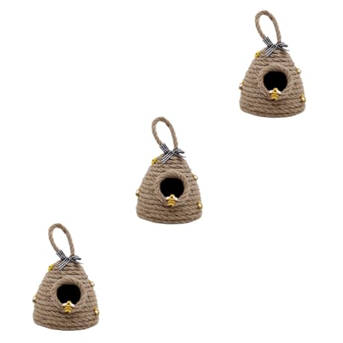 ERINGOGO 3 Stück Bienenwaben Ornament aus Geflochtenem Seil Kreatives Hängendes für Garten für Bienenfest und Feierlichkeiten Langlebig und Wiederverwendbar ERINGOGO 3 Stück Bienenwaben Ornament aus Geflochtenem Seil Kreatives Hängendes für Garten für Bienenfest und Feierlichkeiten Langlebig und Wiederverwendbar von ERINGOGO