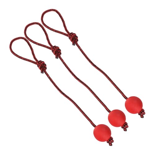ERINGOGO 3 Stück Haustierspielzeug Hundeballseil Im Freien Agility-ausrüstung Für Hunde Bringen Kleines Hundespielzeug Quietschend Hundewerfer Großes Seil Für Haustiere Gummi Rot ERINGOGO 3 Stück Haustierspielzeug Hundeballseil Im Freien Agility-ausrüstung Für Hunde Bringen Kleines Hundespielzeug Quietschend Hundewerfer Großes Seil Für Haustiere Gummi Rot von ERINGOGO