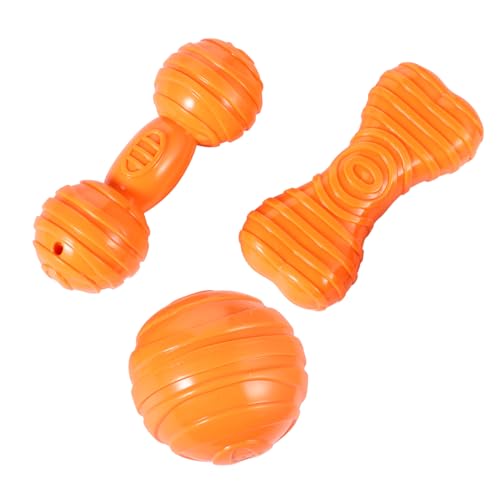 ERINGOGO 3 Stück Hundespielzeug Groß Zum Kauen Für Haustiere Hundespielzeug Zahnen Welpenspielzeug Knochen Mini Quietschspielzeug Grunztraining Langlebig Matschig Quietscher von ERINGOGO