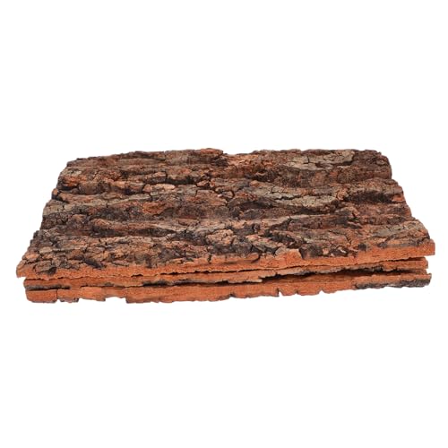 ERINGOGO 3 Stück Naturbaumrinde Dekoration für Terrarien Kletterspielzeug für Reptilien Sicheres Zubehör für Schlangen Echsen und Andere Kleintiere von ERINGOGO