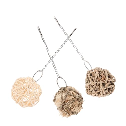 ERINGOGO 3stücke Teiliges Rattan Spielzeug Set Für Vögel Natürliche Kauspielzeuge Für Papageien Nymphensittiche Und Kleintiere Zur Beak-Pflege Und Beschäftigung ERINGOGO 3stücke Teiliges Rattan Spielzeug Set Für Vögel Natürliche Kauspielzeuge Für Papageien Nymphensittiche Und Kleintiere Zur Beak-Pflege Und Beschäftigung von ERINGOGO