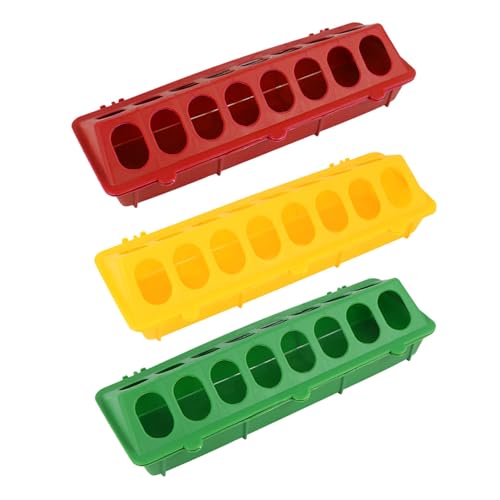 ERINGOGO 3 Stück Teiliges Geflügelfuttertrog Kippsicherer Futternapf aus Robustem Einfach zu Befüllen Reinigen Geeignet für Papageien Tauben Küken und Andere Kleinvögel für ERINGOGO 3 Stück Teiliges Geflügelfuttertrog Kippsicherer Futternapf aus Robustem Einfach zu Befüllen Reinigen Geeignet für Papageien Tauben Küken und Andere Kleinvögel für von ERINGOGO