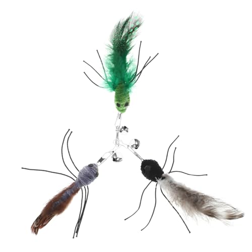 ERINGOGO 3 Stück Teiliges Katzenspielzeug Ersatz aus Weichem Plüsch Insektenspielzeug für Katzenangel Interaktives Kätzchenspielzeug zur Beschäftigung und Bewegung Drinnen Sicher und ERINGOGO 3 Stück Teiliges Katzenspielzeug Ersatz aus Weichem Plüsch Insektenspielzeug für Katzenangel Interaktives Kätzchenspielzeug zur Beschäftigung und Bewegung Drinnen Sicher und von ERINGOGO