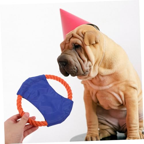 ERINGOGO 3 Stück Teiliges Verschleißfestes Hundespielzeug Robustes Hundetraining Wurfspielzeug Strapazierfähige Flugscheiben für Welpen und Kleine Hunde Fördert Zufällige Zufällige Farbe von ERINGOGO