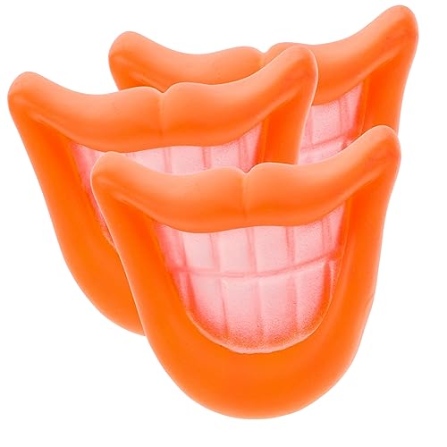 ERINGOGO 3 Stück mundförmiges molares interaktives knete hundezubehör Hundespielzeug quietschend Zähne Backenzahn interaktives Kauspielzeug Vinyl rot ERINGOGO 3 Stück mundförmiges molares interaktives knete hundezubehör Hundespielzeug quietschend Zähne Backenzahn interaktives Kauspielzeug Vinyl rot von ERINGOGO