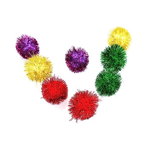 ERINGOGO 30Stücke Mini Tinsel Bälle für Katzen Katzenspielzeug mit Glitzer Interaktives für Katzen Fördert und Bewegung für Haustiere ERINGOGO 30Stücke Mini Tinsel Bälle für Katzen Katzenspielzeug mit Glitzer Interaktives für Katzen Fördert und Bewegung für Haustiere von ERINGOGO