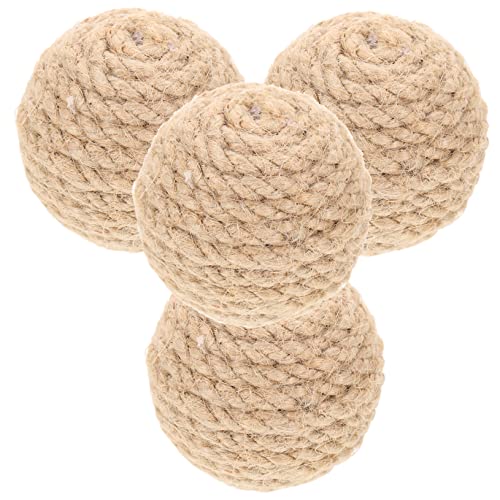 ERINGOGO 4 Stück Catnip Cat Kratzball Drinnen Katzenspiele Katzenspielzeug Für Wohnungskatzen, Kätzchen Für Katzen Kätzchen Post Kratzer Kratzen Selbst Light Brown Jute ERINGOGO 4 Stück Catnip Cat Kratzball Drinnen Katzenspiele Katzenspielzeug Für Wohnungskatzen, Kätzchen Für Katzen Kätzchen Post Kratzer Kratzen Selbst Light Brown Jute von ERINGOGO