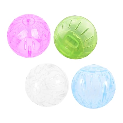ERINGOGO 4 Stück Hamster Laufkugel Leise Mini Übungsball für Kleine Haustiere Wie Hamster Chinchillas Tragbar und Einfach zu Reinigen für Tägliche Fitness und Aktives ERINGOGO 4 Stück Hamster Laufkugel Leise Mini Übungsball für Kleine Haustiere Wie Hamster Chinchillas Tragbar und Einfach zu Reinigen für Tägliche Fitness und Aktives von ERINGOGO