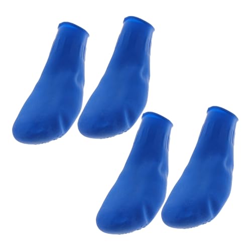 ERINGOGO 4 Stück Haustier wasserdichte Schuhe Körperpflege Pfotenschutz Für Hundestiefel wasserdichte Hundestiefel wasserdichte Hundeschuhe Hundestiefel Für Mittelgroße Hunde Gehen Blue von ERINGOGO