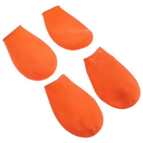 ERINGOGO 4 Stück Haustier wasserdichte Schuhe hundeschuhe Dog Shoes Stiefeletten Schuhe für Hunde Datei wasserdichte Regenschuhe für Haustiere Zubehör Pfote Hundestiefel Stiefel für Hunde von ERINGOGO
