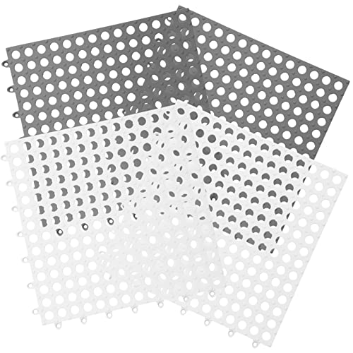 ERINGOGO 4 Stück Haustierfußpolster Kaninchen Hasenkäfig Fußpolster Klein Liner Einstreu Für Meerschweinchen Bodenmatte Meerschweinchen Käfigzubehör Pads Drinnen Plastik von ERINGOGO