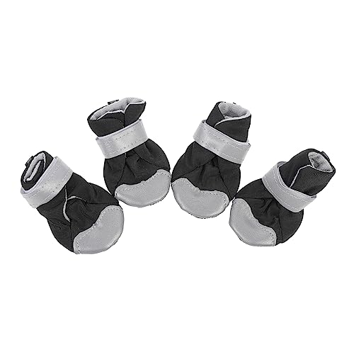 ERINGOGO 4 Stück Hundeschuhe Hunde Winterstiefel Hundesocken Pfotenschutz Hundestiefel Für Kaltes Wetter Hundepfotenschutz Haustier Hundepfotenschutz Reflektierende Hundeschuhe von ERINGOGO