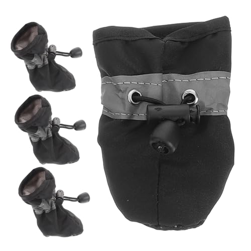 ERINGOGO 4 Stück Hundeschuhe Nicht Haustier Hundestiefel Klein Schuhe Für Welpen Schuhe Für Hund Praktische Tierschuhe Hundefußabdeckungen rutschfeste Welpenschuhe Stoff Schwarz ERINGOGO 4 Stück Hundeschuhe Nicht Haustier Hundestiefel Klein Schuhe Für Welpen Schuhe Für Hund Praktische Tierschuhe Hundefußabdeckungen rutschfeste Welpenschuhe Stoff Schwarz von ERINGOGO