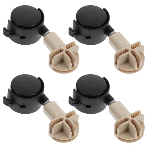 ERINGOGO 4 Stück Katzenkäfig Rollenzubehör Mülleimerrollen Ersatzräder Geräteräder Wagenräder Hundekäfig Möbelrollen Lenkrolle Katzenkäfigräder Möbelrollen Eisen von ERINGOGO