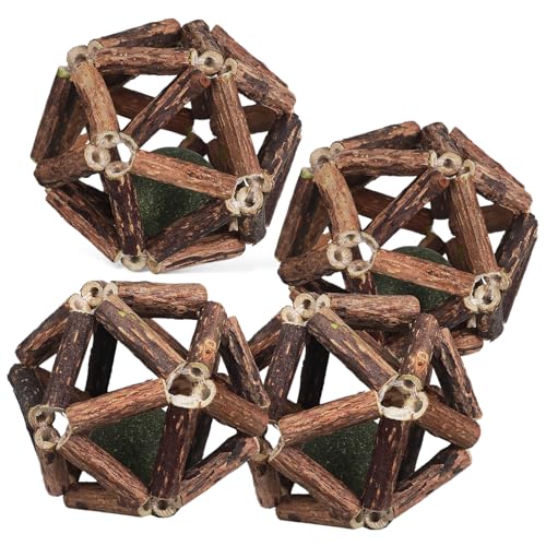 ERINGOGO 4 Stück Katzenminze Beißstab Katzenminze Katzenrad Katzenbälle Für Katzen Katzenspielzeug Kätzchenspielzeug Katzentunnel Katzenpuzzle Katzenminze Sticks von ERINGOGO