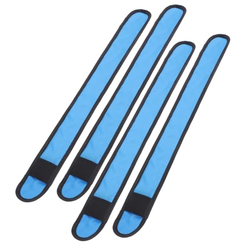 ERINGOGO 4 Stück Pferdebeingurte Lederband Reitbedarf Stoff Blau von ERINGOGO