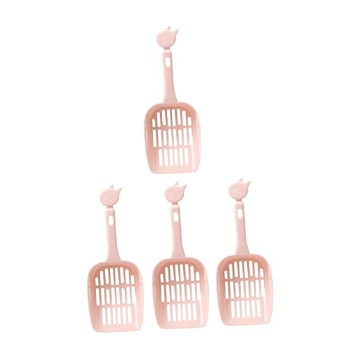 ERINGOGO 4 Stück Schaufel für Katzenstreu Jumbo Scoop Sichtung Verklumpung Wurf Katze Sandschaufel Haustierzubehör Kotfilterzubehör Schaufel für Haustierstreu pp Harz Zufällige Farbe von ERINGOGO
