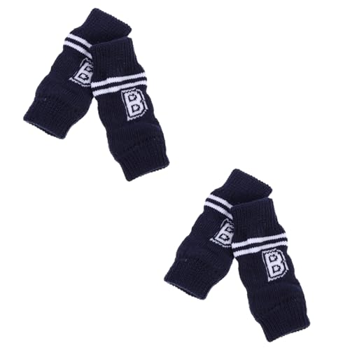 ERINGOGO 4 Stück Teiliges Anti rutsch Haustier Socken mit Warmem Beinschutz und Modischem Buchstabenmuster für Kleine Hunde und Katzen rutschfeste Welpen Strümpfe für Indoor und Outdoor ERINGOGO 4 Stück Teiliges Anti rutsch Haustier Socken mit Warmem Beinschutz und Modischem Buchstabenmuster für Kleine Hunde und Katzen rutschfeste Welpen Strümpfe für Indoor und Outdoor von ERINGOGO