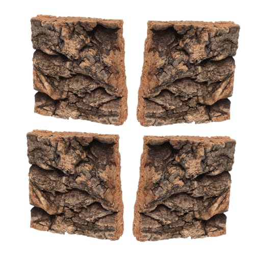 ERINGOGO 4 Stück Teiliges Reptilien Terrarium Bark Robustes Kletter und Versteckelement Natürliches Hintergrunddekor Geeignet für Geckos Schlangen Eidechsen und Schildkröten Fördert Haltung ERINGOGO 4 Stück Teiliges Reptilien Terrarium Bark Robustes Kletter und Versteckelement Natürliches Hintergrunddekor Geeignet für Geckos Schlangen Eidechsen und Schildkröten Fördert Haltung von ERINGOGO