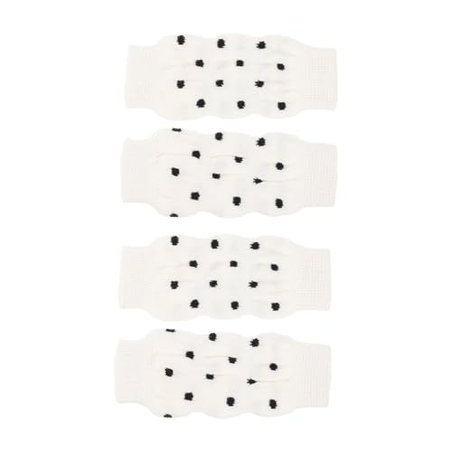 ERINGOGO 4 Stück Teiliges rutschfeste Hundebeinsocken mit Warmem Material und Süßem Muster Bequeme Hautfreundliche Beinstulpen für Kleine Hunde Schutz vor Kälte Schnee und Schmutz von ERINGOGO