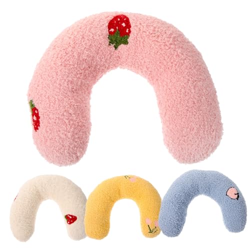 ERINGOGO 4 Stück U Förmiges Katzenkissen Teiliges mit Weicher Polsterung Schützendem Nackenkissen Atmungsaktivem Material Farblich Gemischt Weiß Rosa Blau Gelb für Tiefen Schlaf von Katzen ERINGOGO 4 Stück U Förmiges Katzenkissen Teiliges mit Weicher Polsterung Schützendem Nackenkissen Atmungsaktivem Material Farblich Gemischt Weiß Rosa Blau Gelb für Tiefen Schlaf von Katzen von ERINGOGO