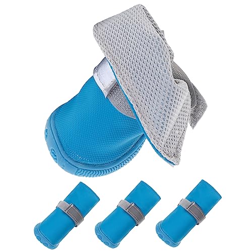 ERINGOGO 4 Stück rutschfeste Schuhe für Haustiere Hundestiefel Griff Körperpflege groß Pfote hundeschuhe Hundefußabdeckungen Regenstiefel für Hunde Hündchen Stiefel Hündchenschuhe Haut Blau ERINGOGO 4 Stück rutschfeste Schuhe für Haustiere Hundestiefel Griff Körperpflege groß Pfote hundeschuhe Hundefußabdeckungen Regenstiefel für Hunde Hündchen Stiefel Hündchenschuhe Haut Blau von ERINGOGO