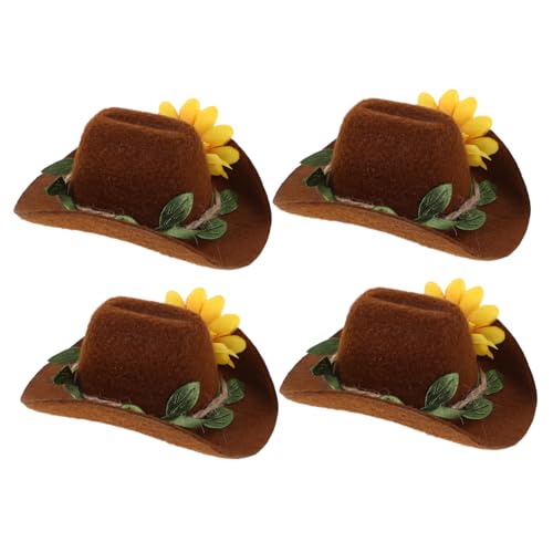 ERINGOGO 4 Stücke Verstellbare Mini Cowboy Hüte für Kleine Haustiere Blumen Design Strapazierfähiges Material Leichter Sitz Geeignet für Hamster Meerschweinchen Vögel Schlangen Haustier ERINGOGO 4 Stücke Verstellbare Mini Cowboy Hüte für Kleine Haustiere Blumen Design Strapazierfähiges Material Leichter Sitz Geeignet für Hamster Meerschweinchen Vögel Schlangen Haustier von ERINGOGO