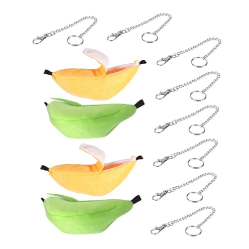 ERINGOGO 4 Teiliges Kleines Haustier-bananenbett Hängematte Baumwoll-kleintierbett Gemütliches Schlaf Spielplatz für Hamster Chinchilla Frettchen Platzsparendes Design Leicht zu von ERINGOGO