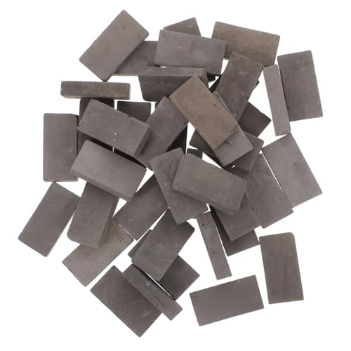 ERINGOGO 40Stücke Ziegelsteine Graue Kunststeine Für DIY Mini Betonblöcke Zur Dekoration Von Puppenhäusern Und Gartenszenen Für Wasser von ERINGOGO