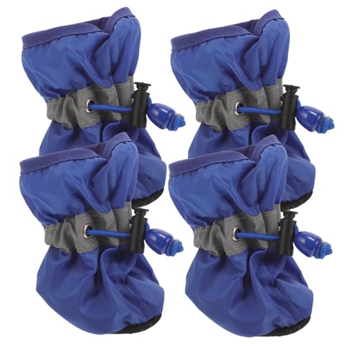 ERINGOGO 4Stücke Hundestiefel Und rutschfest Für Kleine Bis Mittlere XXXL Für Jahreszeiten Schützt Und Rauen Oberflächen von ERINGOGO