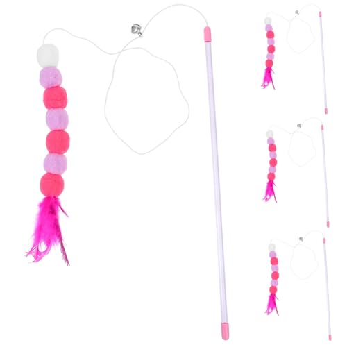 ERINGOGO 4stücke Teiliges Katzenspielzeug Interaktive Katzenangel Mit Federn Selbstspielende Teaser Für Drinnen Für Aktive Katzen Farbdesign Fördert Gesundheit Und Spielspaß ERINGOGO 4stücke Teiliges Katzenspielzeug Interaktive Katzenangel Mit Federn Selbstspielende Teaser Für Drinnen Für Aktive Katzen Farbdesign Fördert Gesundheit Und Spielspaß von ERINGOGO