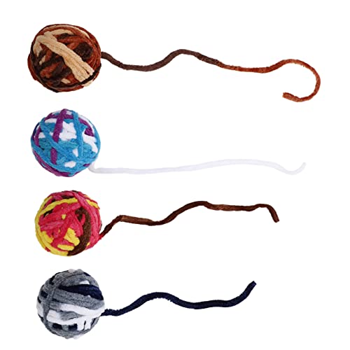 ERINGOGO 4stücke Bunte Katzen-Glocken-spielzeuge Knisterball Aus Baumwolle Für Katzen Interaktive Beschäftigungsspielzeuge Für Neugierige Kätzchen Und Sicher Für Spiel Und Spaß ERINGOGO 4stücke Bunte Katzen-Glocken-spielzeuge Knisterball Aus Baumwolle Für Katzen Interaktive Beschäftigungsspielzeuge Für Neugierige Kätzchen Und Sicher Für Spiel Und Spaß von ERINGOGO