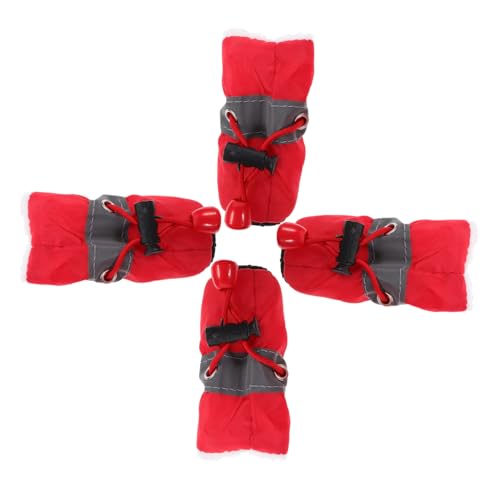ERINGOGO 4Stücke rutschfeste Hundeschuhe Für Außenbereich Atmungsaktive Haustierschuhe Mit Protektoren Winter Hundestiefel Für Kleine Mittlere Und Große von ERINGOGO