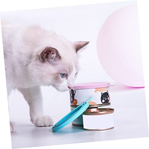 ERINGOGO 4stücke Deckel Für Tierfutterdosen Mit Fütterungslöffel Verschlussdeckel Für Katzenfutter Und Hundefutter Spülmaschinenfest Und Wiederverwendbar von ERINGOGO