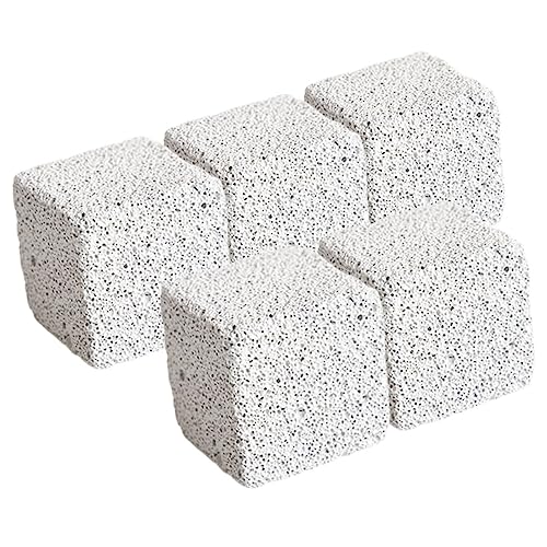 ERINGOGO 5 Stück Backenzahn Zähne Haustier Meerschweinchen Mineralien klein Hamster Schleifstein Hamster Beißstein Beißsteine ​​für Hamster Molarstein Light Grey von ERINGOGO