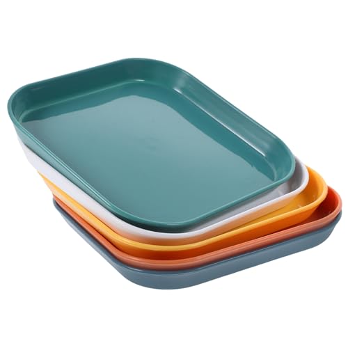 ERINGOGO 5 Stück Futternapf für Haustiere pet Bowl katzenfutterstation näpfe Katzen Katzennapf angehoben geneigte Futternäpfe für Katzen Flache Schüsseln für Katzen Katzengericht Plastik pp von ERINGOGO