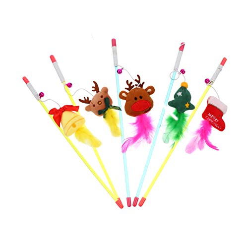 ERINGOGO 5 Stück Lustiges Katzenspielzeug Weihnachten Kätzchen Hauskatzen Interaktives Für Katzen Glocken Drinnen Katzenspielzeug Für Innenkatzen Wackelig Pp ERINGOGO 5 Stück Lustiges Katzenspielzeug Weihnachten Kätzchen Hauskatzen Interaktives Für Katzen Glocken Drinnen Katzenspielzeug Für Innenkatzen Wackelig Pp von ERINGOGO