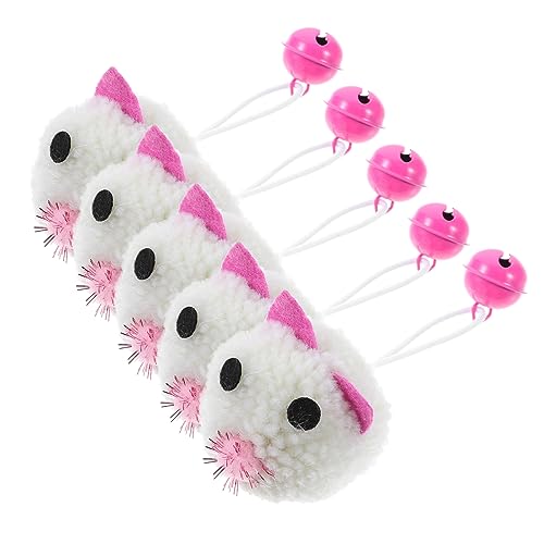 ERINGOGO 5stücke Teiliges Interaktive Katzen Spielzeug Mäuse Aus Plüsch Mit Glocke Lustige Und Aktive Beschäftigung Für Katzen Fördert Bewegung Und Spielverhalten ERINGOGO 5stücke Teiliges Interaktive Katzen Spielzeug Mäuse Aus Plüsch Mit Glocke Lustige Und Aktive Beschäftigung Für Katzen Fördert Bewegung Und Spielverhalten von ERINGOGO