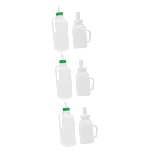 ERINGOGO 6 Stk Flasche Ziegenmilch tierfutter milch flasche Viehmilchflasche Ziegenversorgung Katze Kälberversorgung Professionelle Kälberflasche tragbar Nuckelflasche Lamm von ERINGOGO