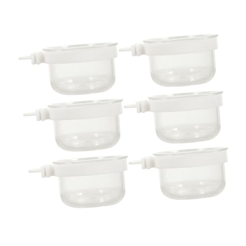 ERINGOGO 6 Stück Futterbox Für Papageien Vogeltränke Feeder Cup Wasserratten Kein Durcheinander-vogelhäuschen Für Den Käfig Futternapf Für Hamster Sittichfutter Vogelkäfig Transparent Acryl ERINGOGO 6 Stück Futterbox Für Papageien Vogeltränke Feeder Cup Wasserratten Kein Durcheinander-vogelhäuschen Für Den Käfig Futternapf Für Hamster Sittichfutter Vogelkäfig Transparent Acryl von ERINGOGO