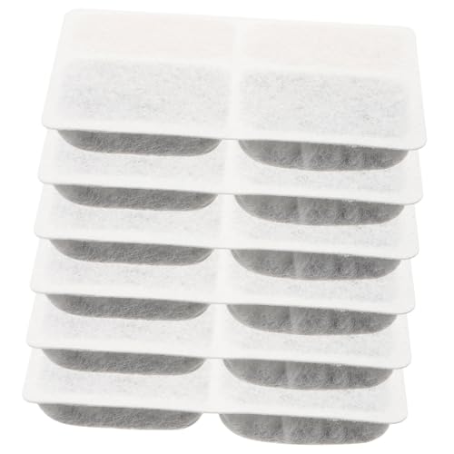 ERINGOGO 6 Stück Katzenbrunnen Ersatzfilter Aktivkohle Filter für Trinkbrunnen Kompatibel mit Wasserspendern Natürliche Kokosnuss Schale Langlebige Filtration für Sicheres Trinkwasser von ERINGOGO