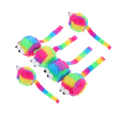 ERINGOGO 6 Stück Plüsch Interaktives Kätzchen Katze Täuscht Spielspielzeug Katzenspielzeug Kätzchen Realistisches Kätzchenspielzeug Katze Plüschmaus ERINGOGO 6 Stück Plüsch Interaktives Kätzchen Katze Täuscht Spielspielzeug Katzenspielzeug Kätzchen Realistisches Kätzchenspielzeug Katze Plüschmaus von ERINGOGO
