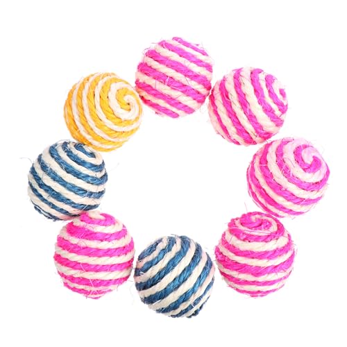 ERINGOGO 8stücke Interaktive Katzenspielzeuge Geräusch Und Kratzball Für Katzen Farblich Gemischte Bälle Spieltrieb Und Zahnreinigung Für Beschäftigung Und Spaß ERINGOGO 8stücke Interaktive Katzenspielzeuge Geräusch Und Kratzball Für Katzen Farblich Gemischte Bälle Spieltrieb Und Zahnreinigung Für Beschäftigung Und Spaß von ERINGOGO