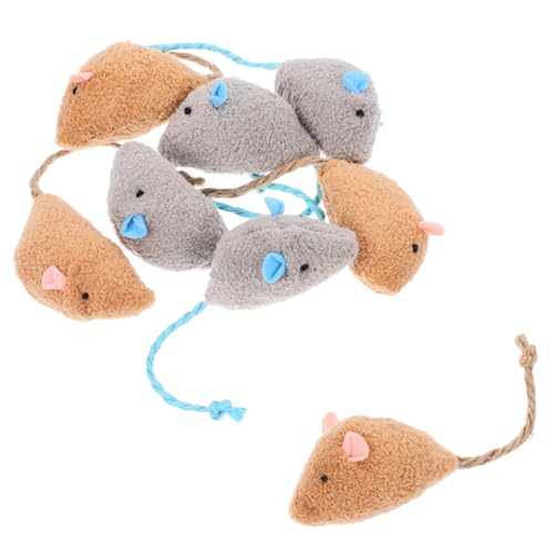 ERINGOGO 8 Stück lustiges Katzenspielzeug Ergonomische gefälschte Mäuse lebensecht Katzen-Laptop- Mäuse für Katzen für Ratten Katzenminze Mäuse Plüsch ERINGOGO 8 Stück lustiges Katzenspielzeug Ergonomische gefälschte Mäuse lebensecht Katzen-Laptop- Mäuse für Katzen für Ratten Katzenminze Mäuse Plüsch von ERINGOGO