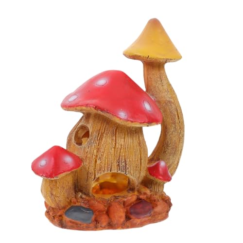 ERINGOGO Aquarium-Dekoration, Pilz-Aquarium-, Kunstharz, Betta-versteck, Höhle, Garnelenhöhle, Reptilien-versteck ERINGOGO Aquarium-Dekoration, Pilz-Aquarium-, Kunstharz, Betta-versteck, Höhle, Garnelenhöhle, Reptilien-versteck von ERINGOGO