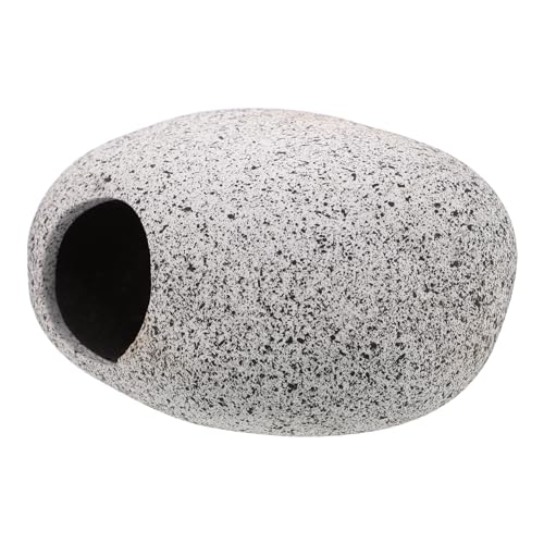ERINGOGO Aquarium Landschaftsbau Zubehör Aquarium Ornament Aquarium Dekoration Aquarium Zubehör Betta Fisch Aquarium Verstecke Für Aquarien Aquarium Ornament Hellgrau Bemalte von ERINGOGO