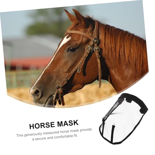 ERINGOGO Atmungsaktive Fliegenschutz Pferdemaske aus Mesh mit Nasenschutz Mittlere Sicherer Sitz für Effektiven Insektenschutz für Freizeit und Tägliche Pferdepflege ERINGOGO Atmungsaktive Fliegenschutz Pferdemaske aus Mesh mit Nasenschutz Mittlere Sicherer Sitz für Effektiven Insektenschutz für Freizeit und Tägliche Pferdepflege von ERINGOGO